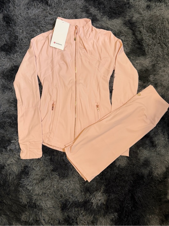 lululemon athletica Pants - Lululemon pink set Jacket + Shorts